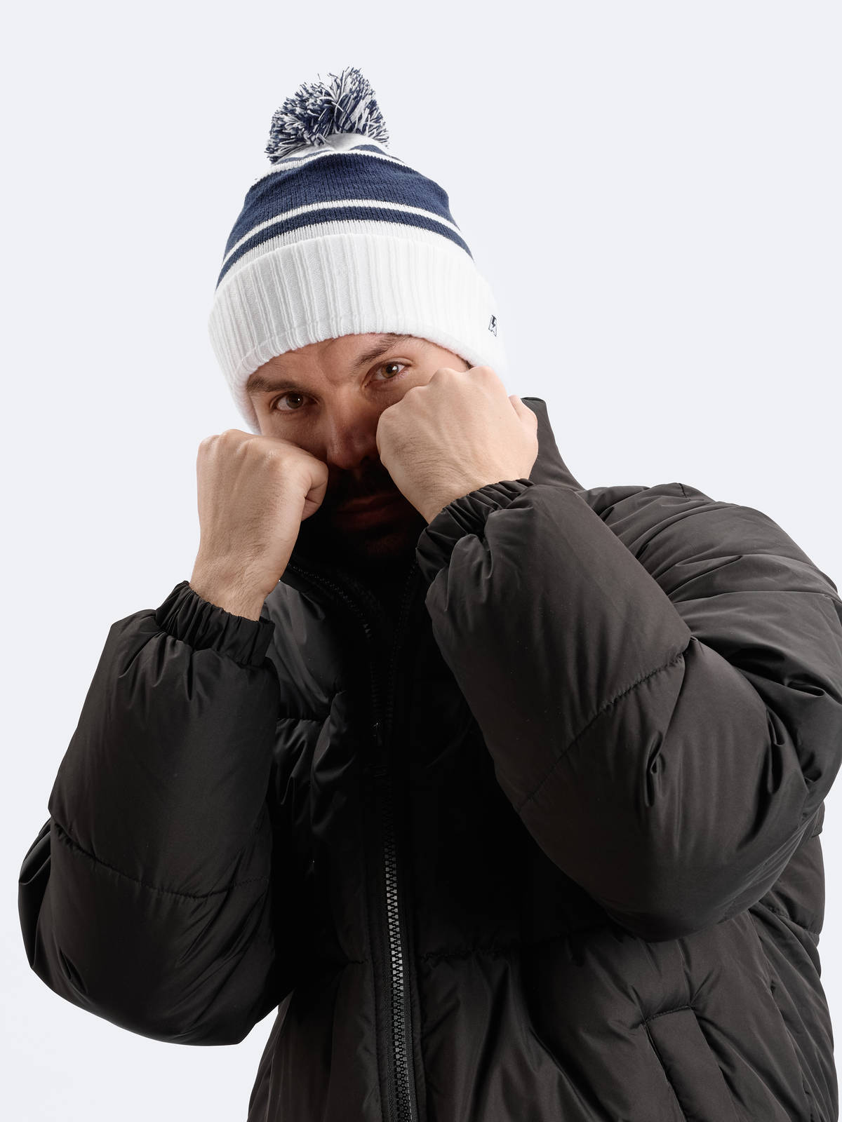 Шапка в полоску